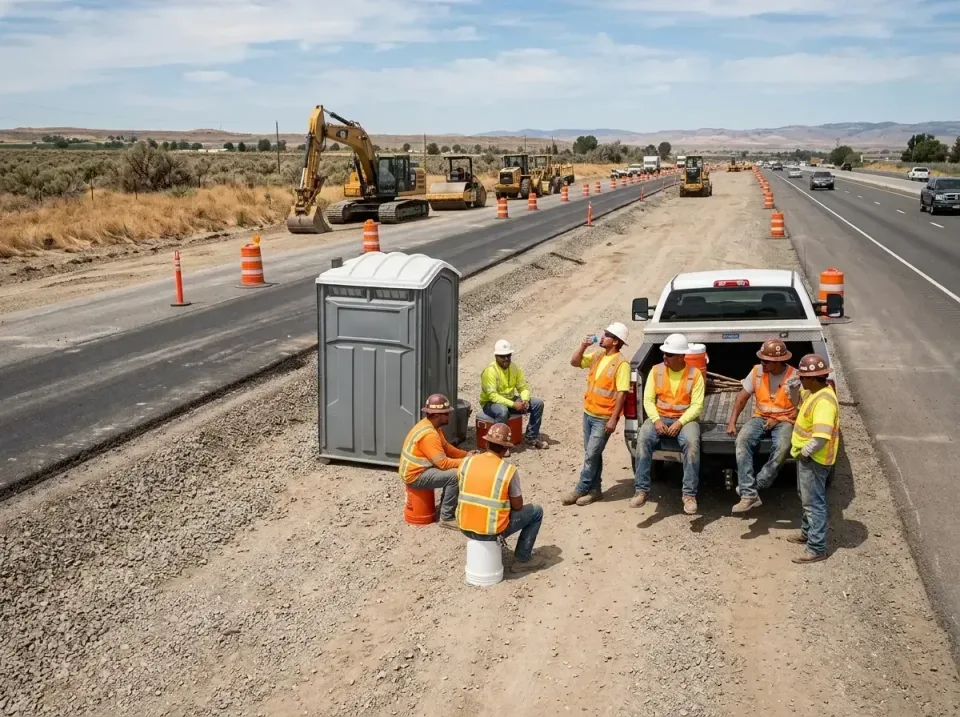 highway-road-construction-crew-007 — frequently asked questions, Porta Potty and Restroom Rentals in Grand Junction, CO